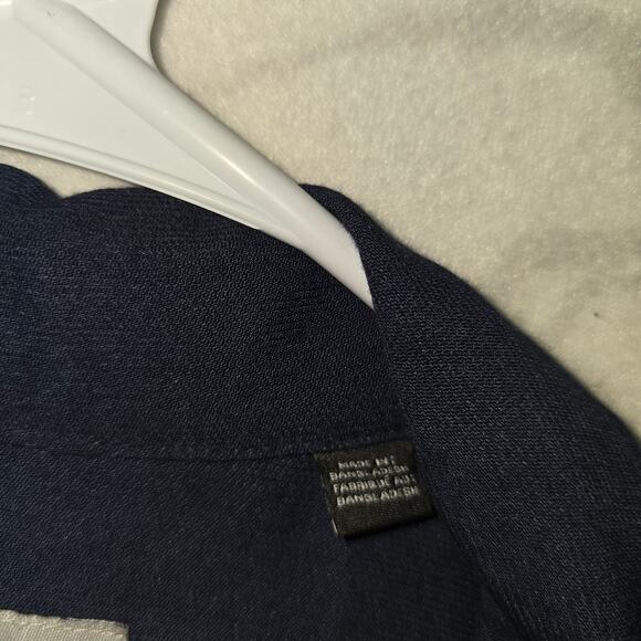 Oak Hill Men's Navy Blue Short Sleeve Button Up Big and Tall Size 3XL - Picture 4 of 10